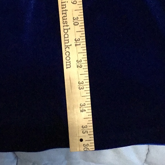 CALVIN KLEIN Bling Bell Sleeve Blue Velvet Velour Holiday Party Dress Sz M  NWT - Picture 14 of 15